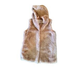 Faux Fur Girls Vest: GB Girls